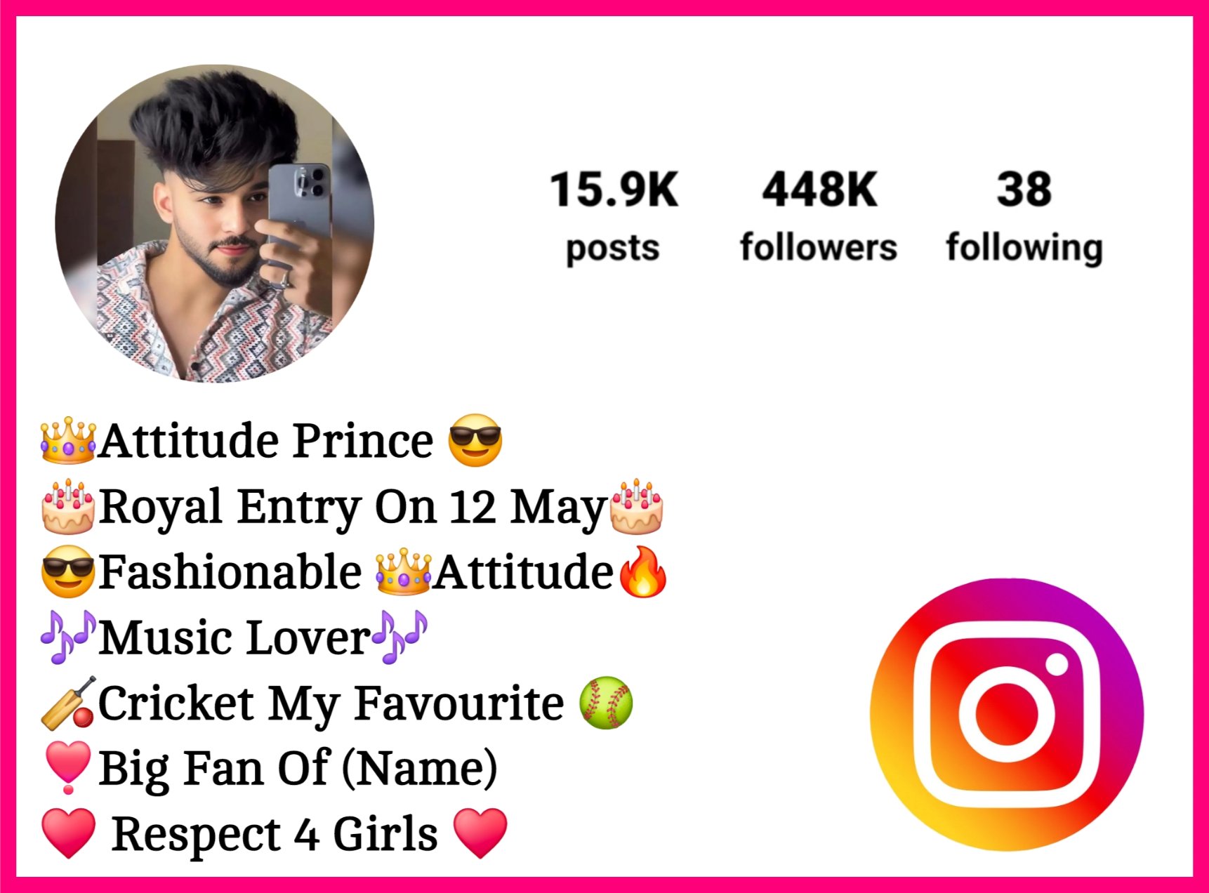 Instagram Bio For Boys