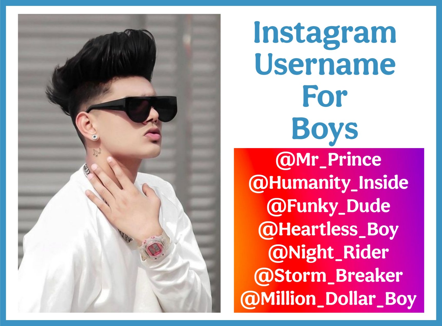 Instagram Username For Boys